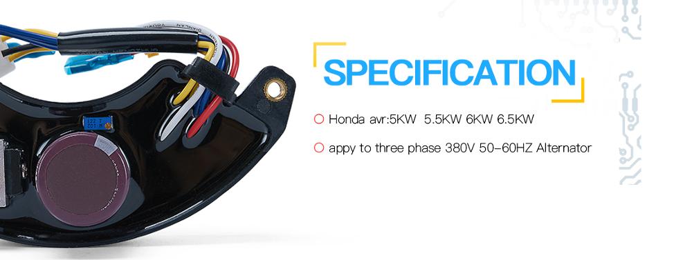 three pahse 5kw 6kw 7.5KW china production generator AVR automatic voltage regulator gas generator